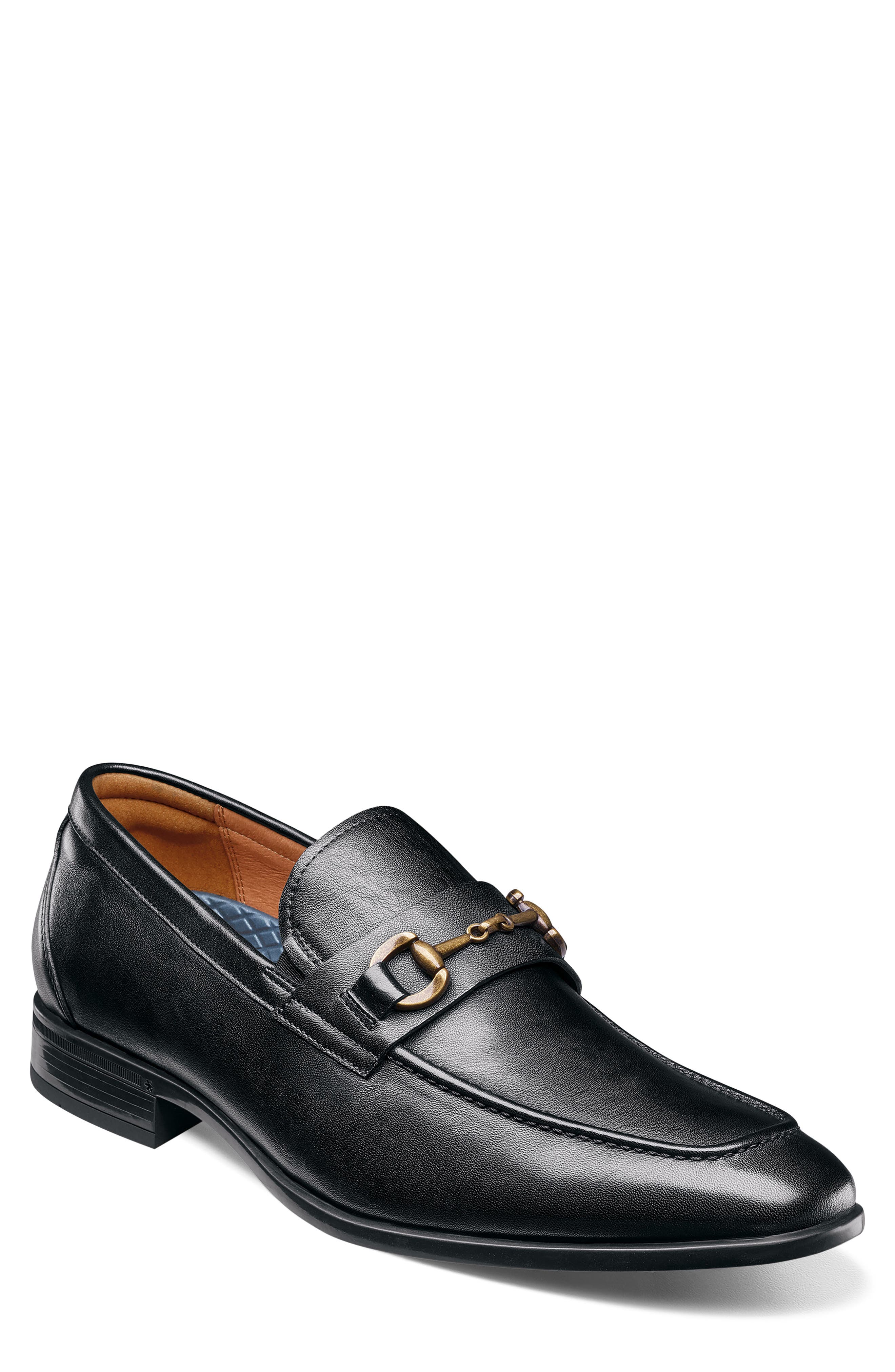 Florsheim Zaffiro Mock Toe Bit Loafer, Main, color, Black