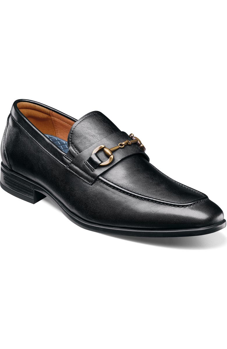 Florsheim Zaffiro Mock Toe Bit Loafer, Main, color, Black