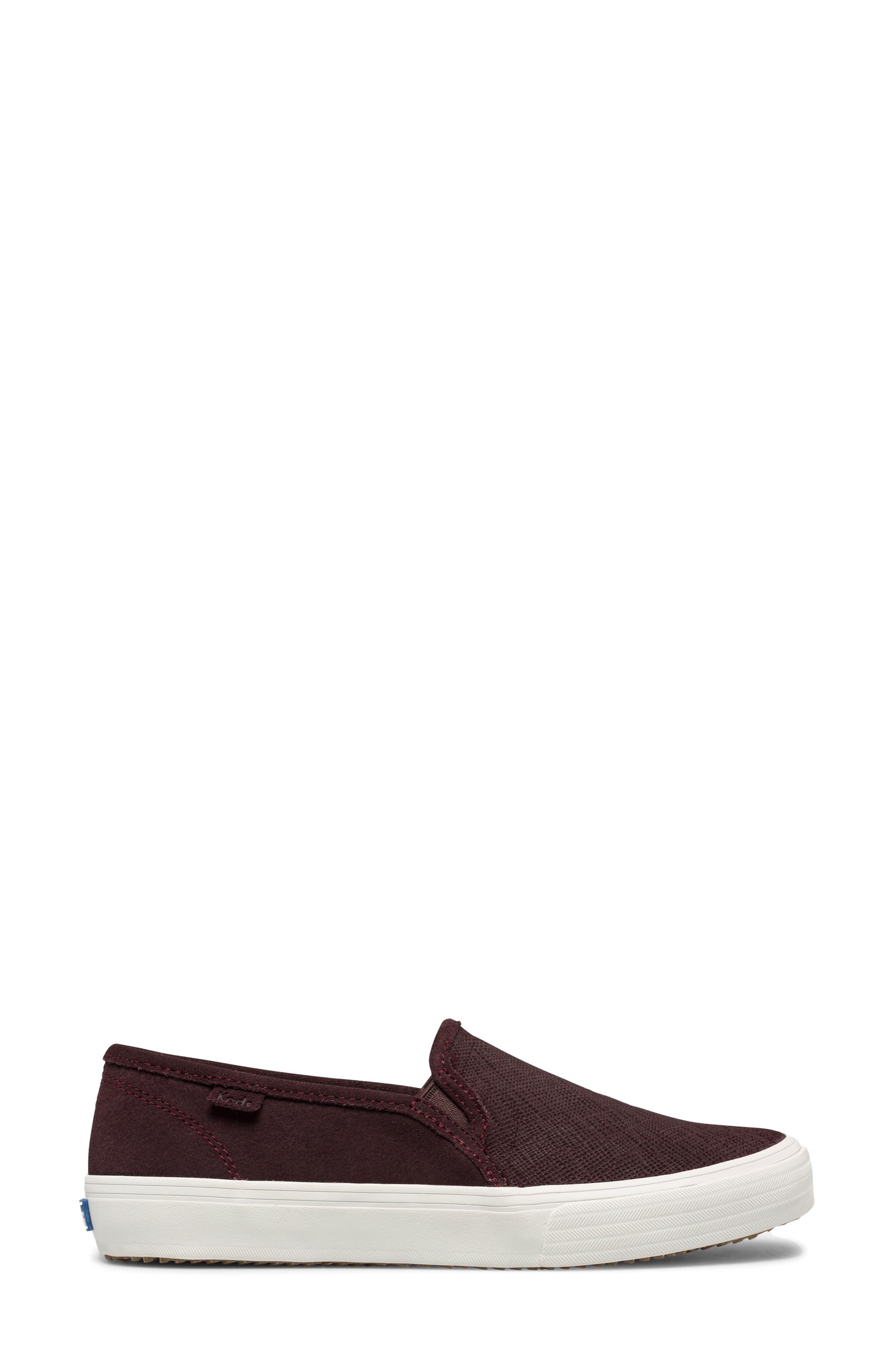Keds<sup>®</sup> Double Decker Perforated Suede Slip-On Sneaker, Alternate, color, 