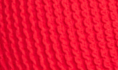 Bleu Rod Beattie Rod Beattie Pucker Up Seersucker Bikini Top In Red
