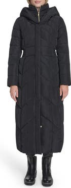 Cole Haan Down Insulated Water Resistant Taffeta Coat