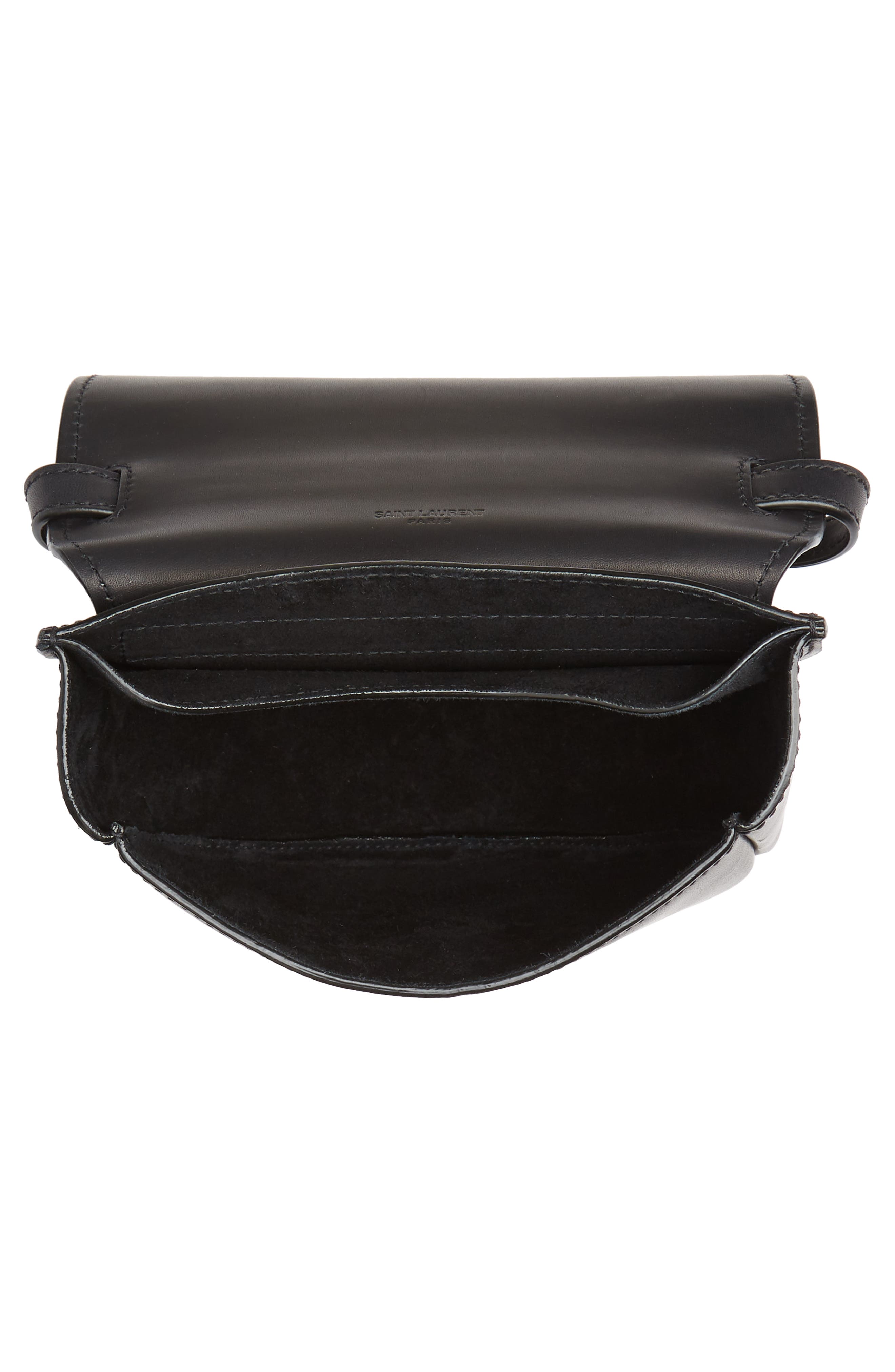 Saint Laurent Kaia YSL Monogram Leather Crossbody Bag, Alternate, color, 