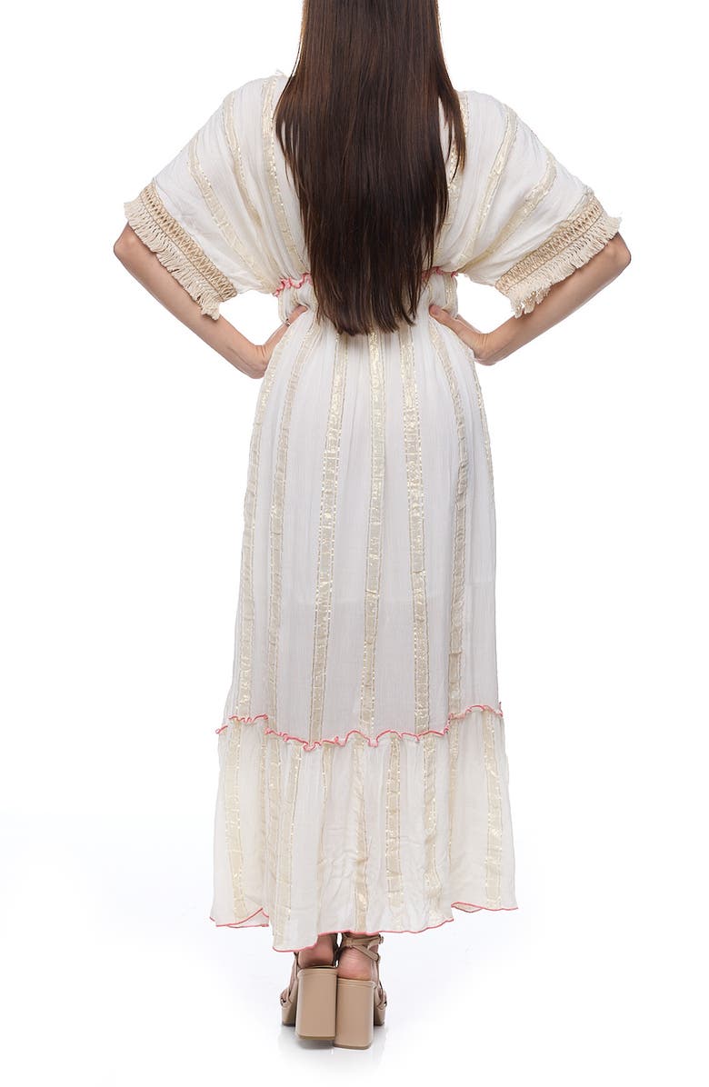 RANEES Embellished Cotton Cover-Up Maxi Dress, Alternate, color, 