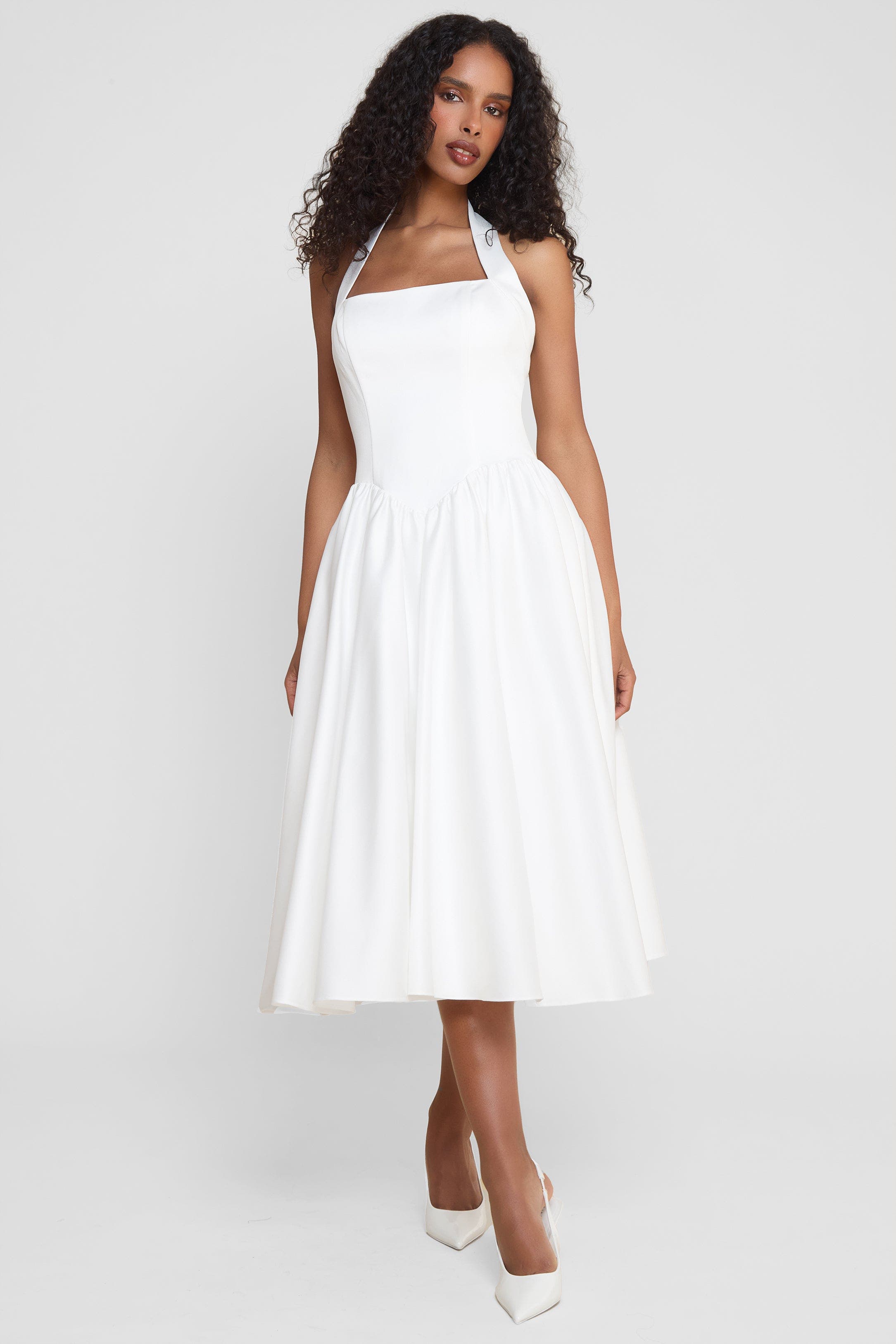 Hart Halter Corset Midi Dress - image 4