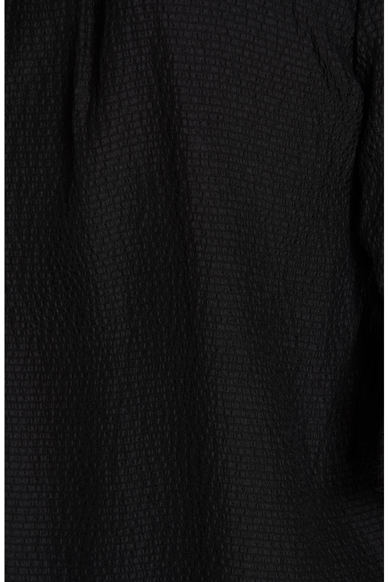 Silk Ruffle Top, Alternate, color, BLACK