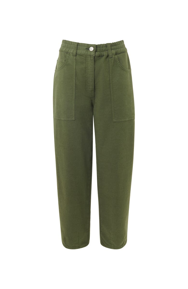 Whistles Relaxed Fit Tessa Trouser, Alternate, color, Khaki