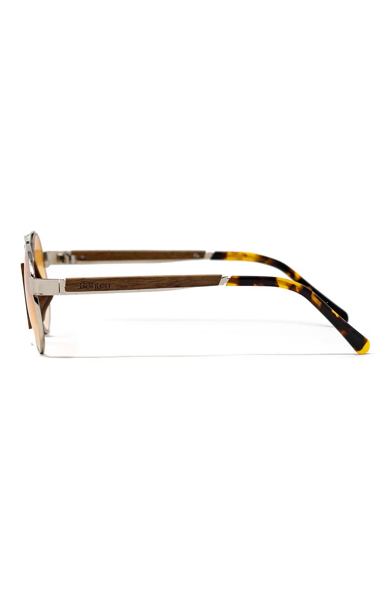 Aristotle 46mm Gradient Round Sunglasses, Alternate, color, SILVER / ORANGE GRADIENT