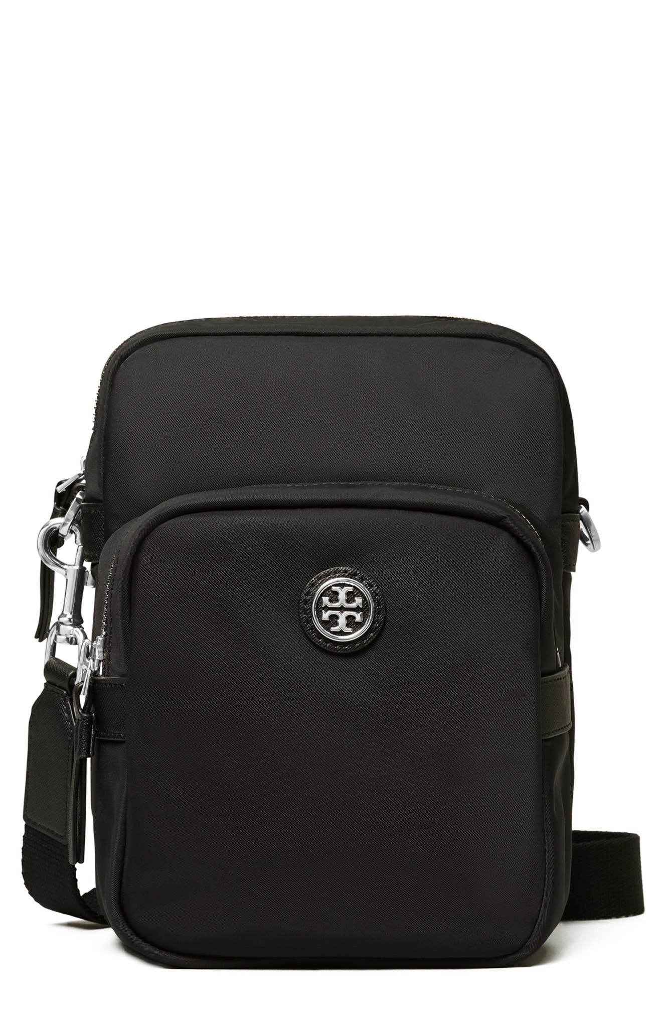 Tory Burch T Monogram Recycled Nylon Crossbody Camera Bag, Main, color, 