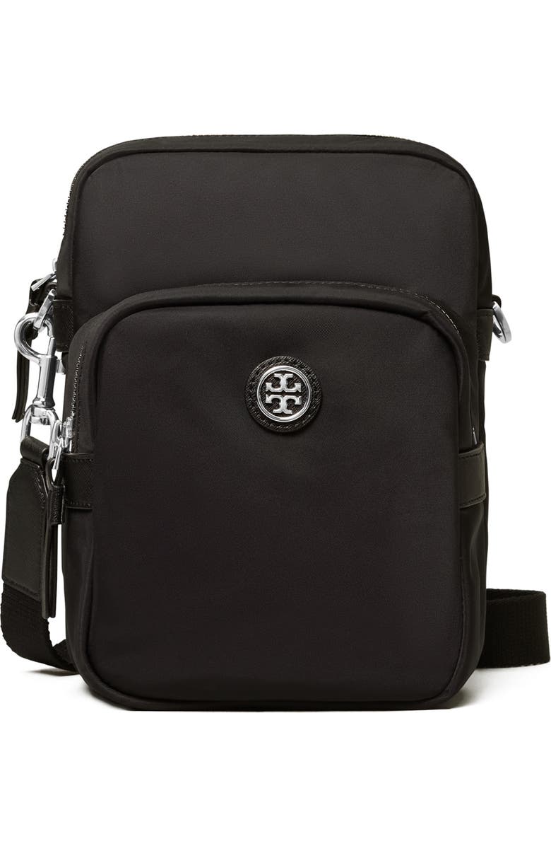 Tory Burch T Monogram Recycled Nylon Crossbody Camera Bag, Main, color,