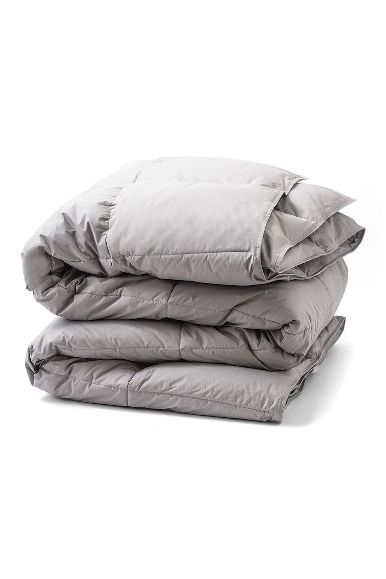 All Season Down Comforter, Main, color, GREY
