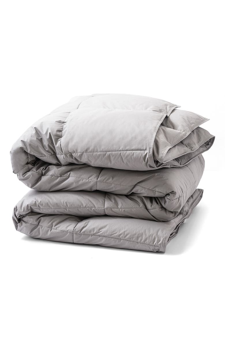Allied Home All Season Down Comforter, Main, color, Grey