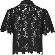 Milly Addison Lace Crop Shirt