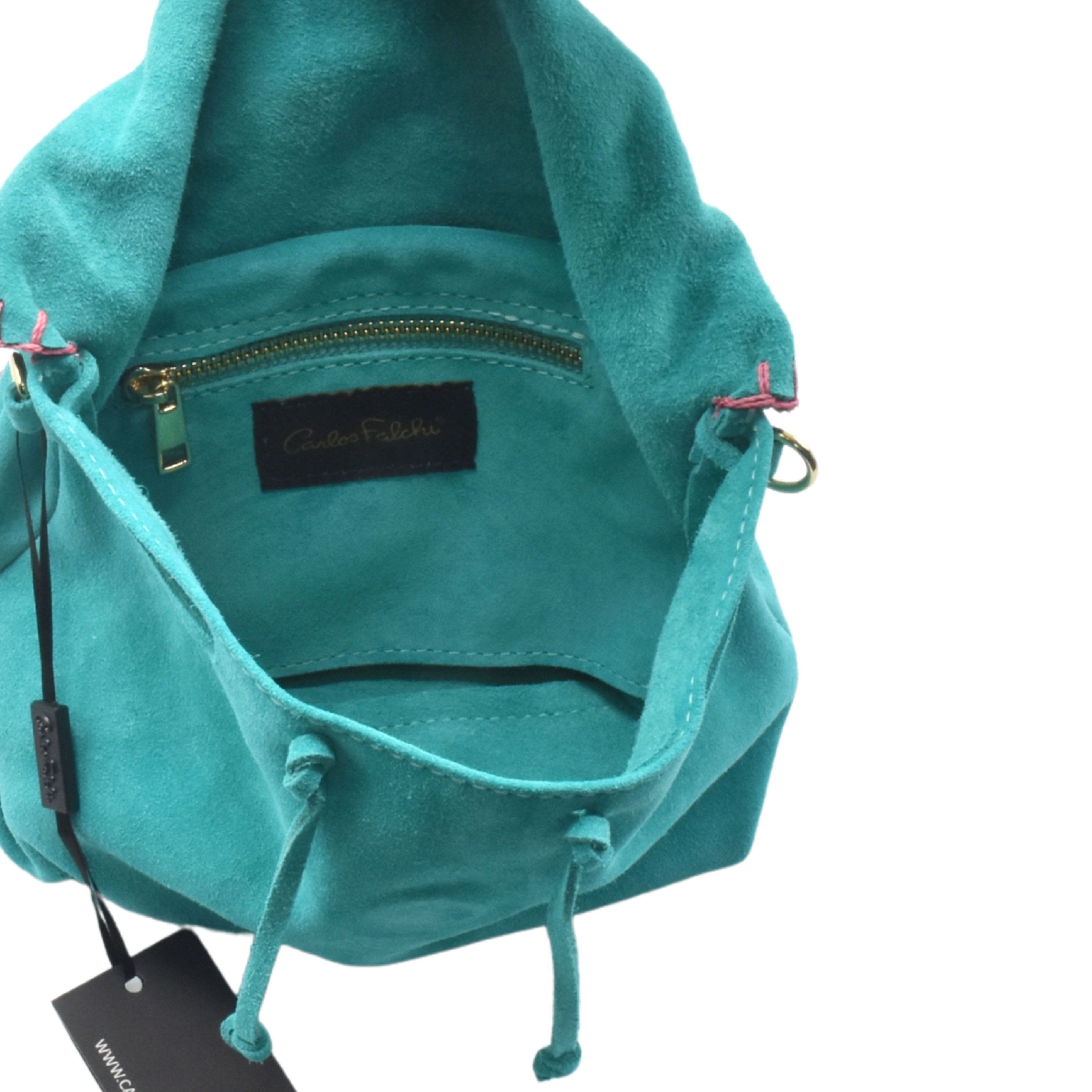 Butterfly Suede Leather Bag, Alternate, color, Sky