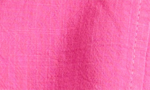 Shop Vintage Havana Kids' Flowy Knotted Shirt In Hot Pink