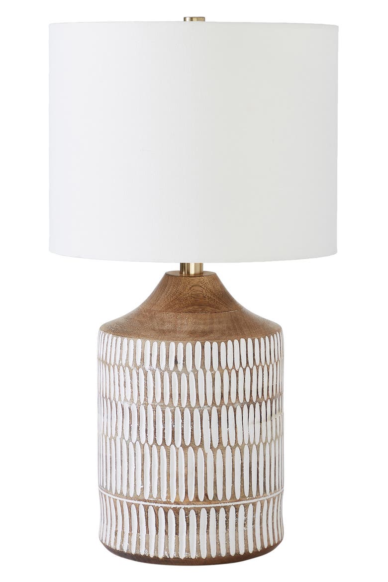 Wickes Wooden Table Lamp, Main, color, NO COLOR