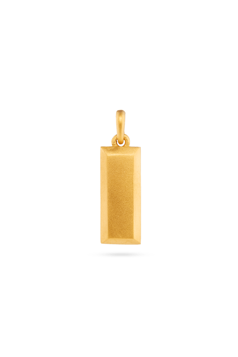 Bullion Bar Pendant, Main, color, Gold 18k