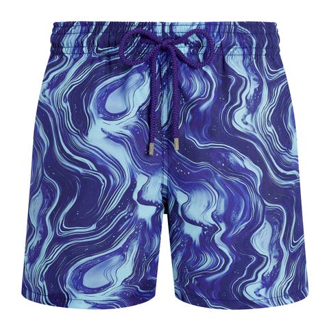 Men Swim Shorts Marble