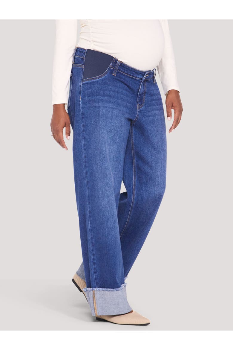 Under the Belly Wide Leg Jeans, Alternate, color, Dark Wash