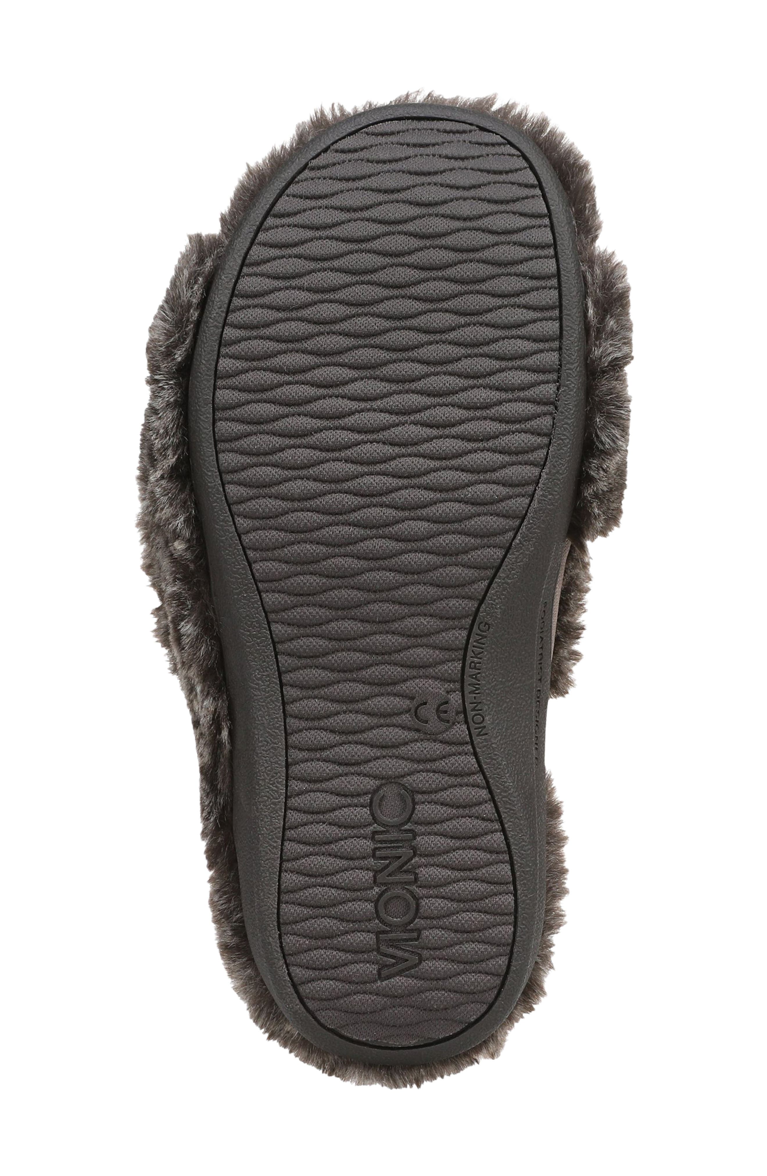 Vionic Relax II Slide Slipper, Alternate, color, Dark Brown Faux
