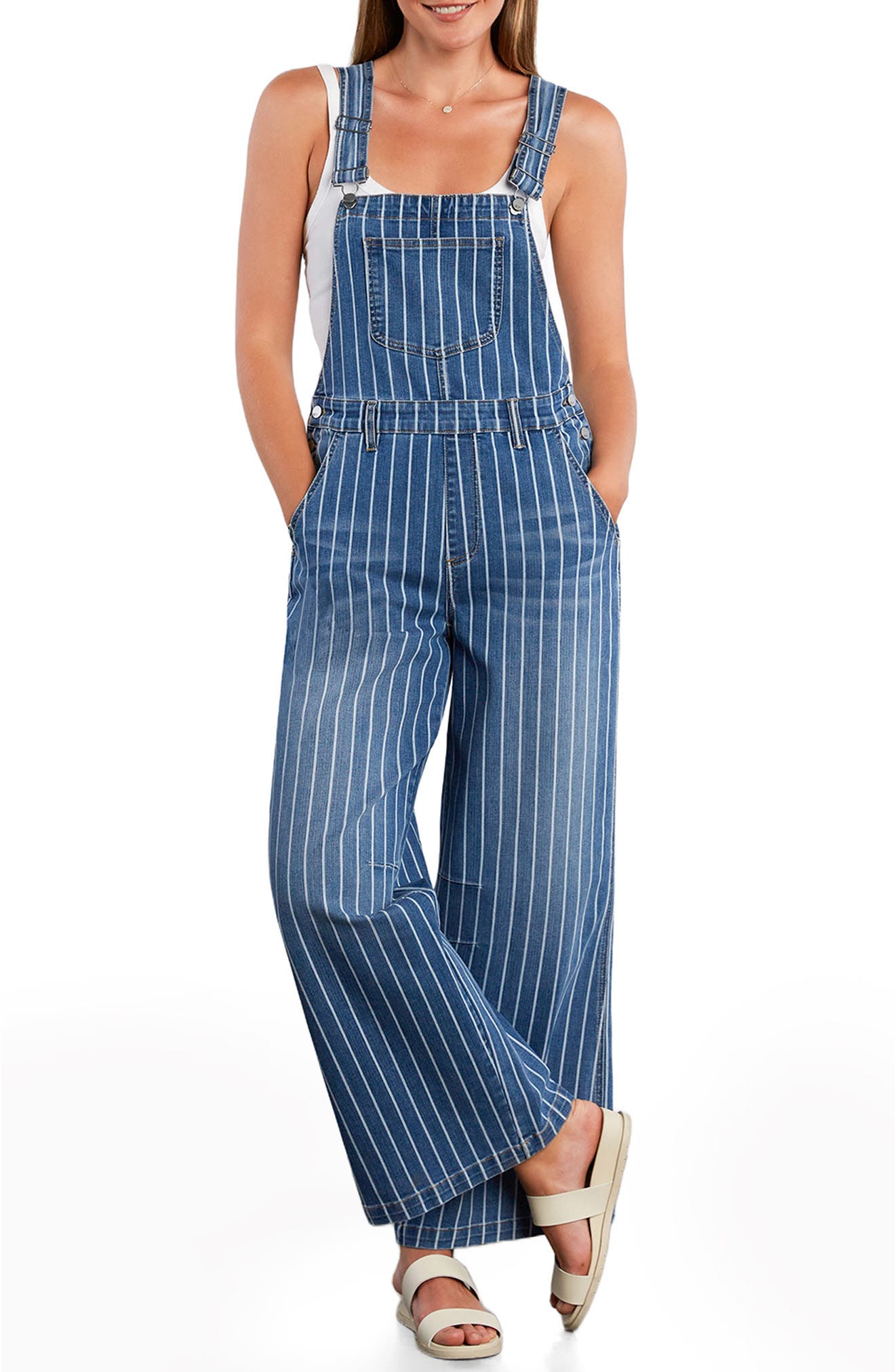 selected BLUE DENIM STRIPE