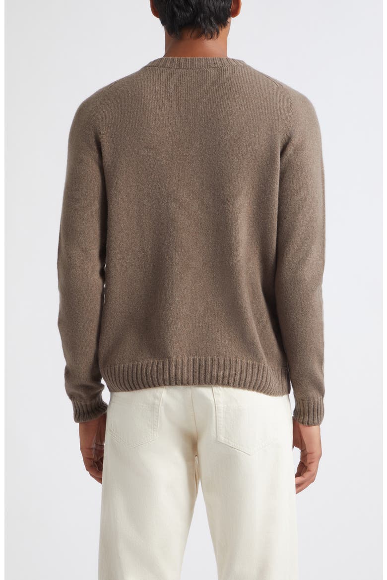 Norfolk Sea Island Cotton Crewneck Sweater, Alternate, color, TOAST
