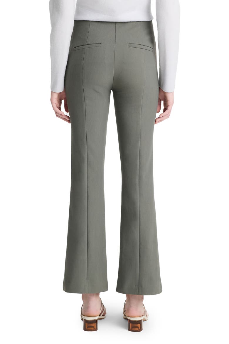Niki Mid Rise Crop Flare Pants, Alternate, color, PEBBLE