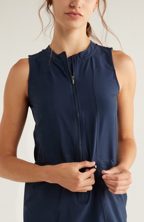 Zella In Flight Utility Dress In Blue
