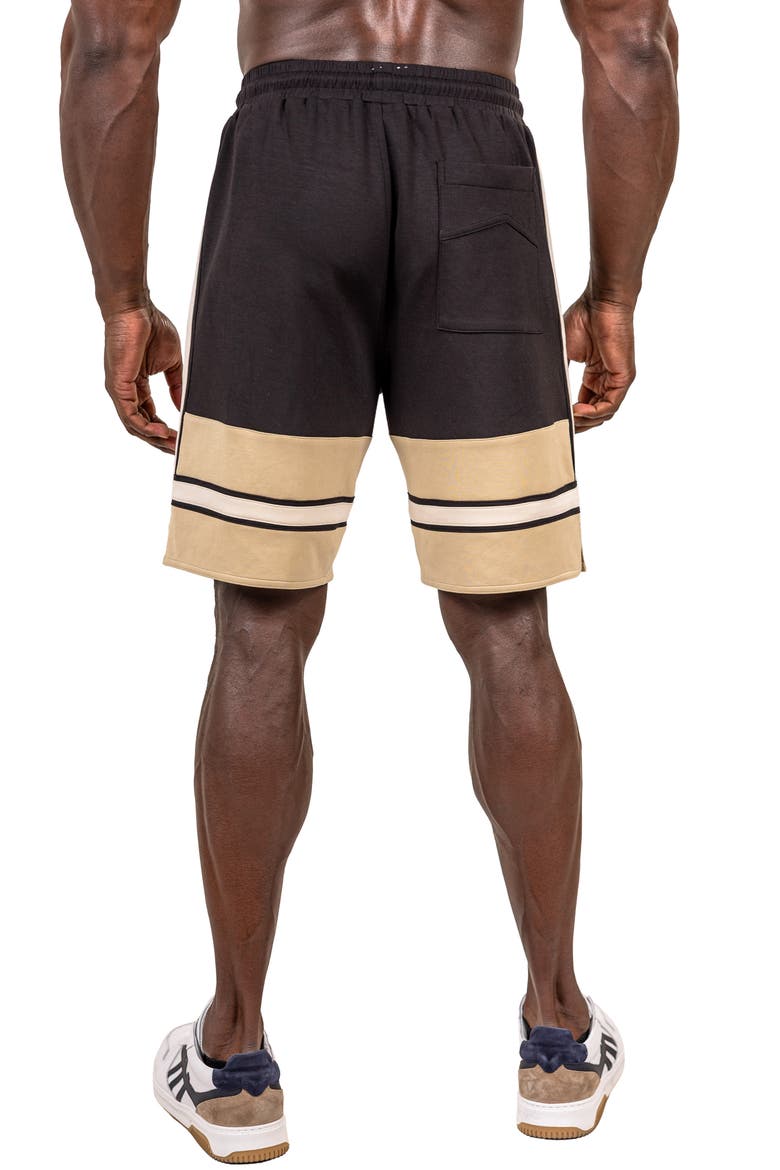 Marthyr Logo Graphic Shorts, Alternate, color, BLACK