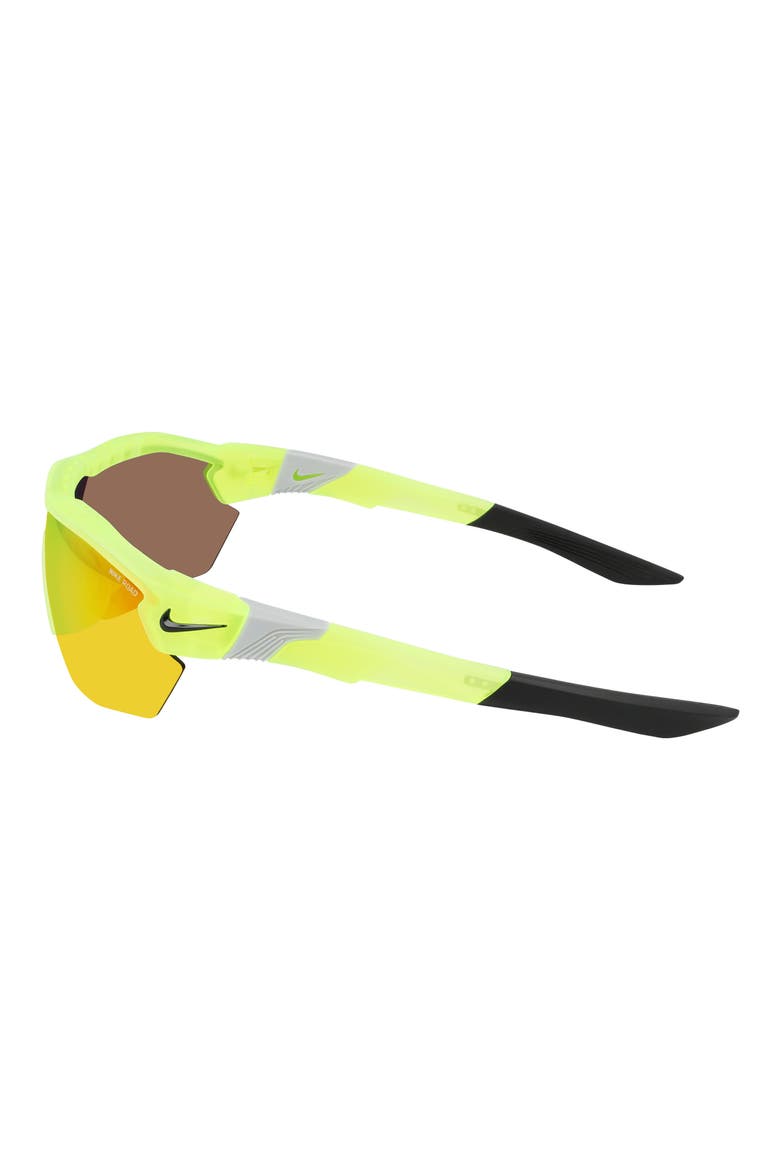 Show X3 Elite 61mm Wraparound Sunglasses, Alternate, color, MATTE VOLT/ RED