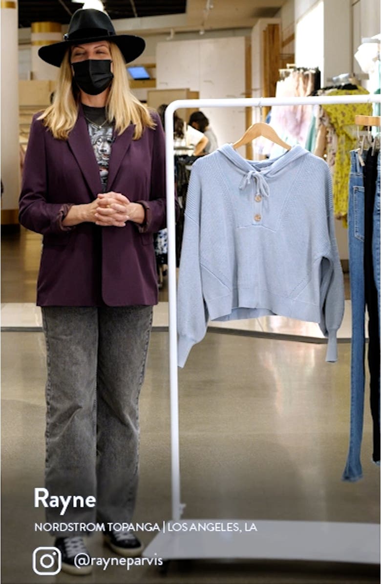 Ursina Hooded Blouson Sleeve Cotton Sweater, sales video thumbnail