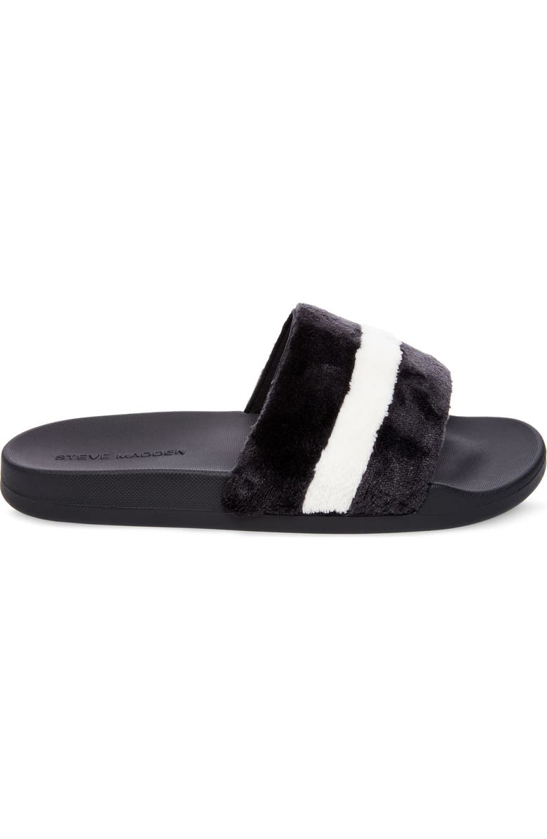 Steve Madden Resport Plush Slide Sandal, Alternate, color,