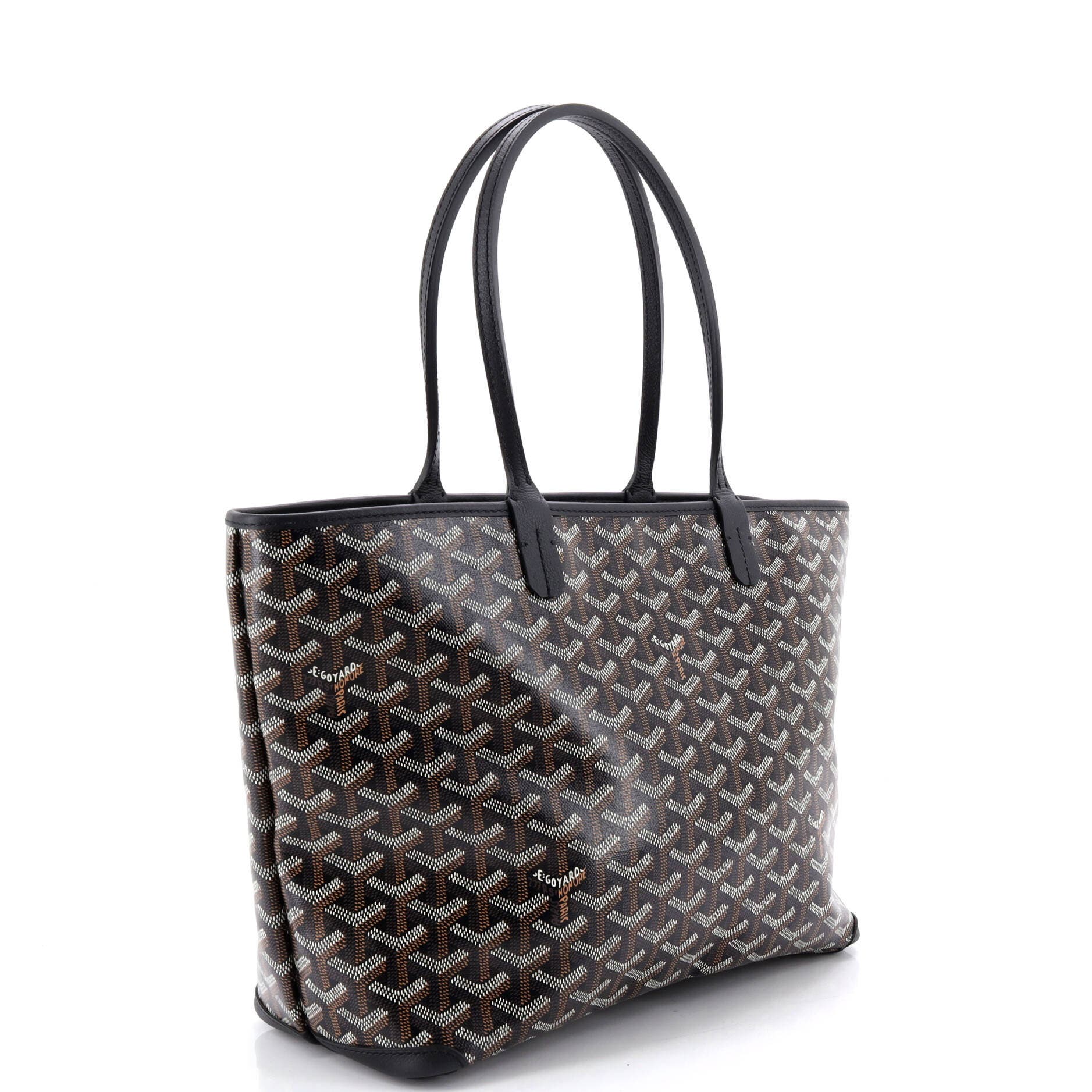 Pre-Owned Goyard Artois Tote Coated Canvas PM, Alternate, color, Black
