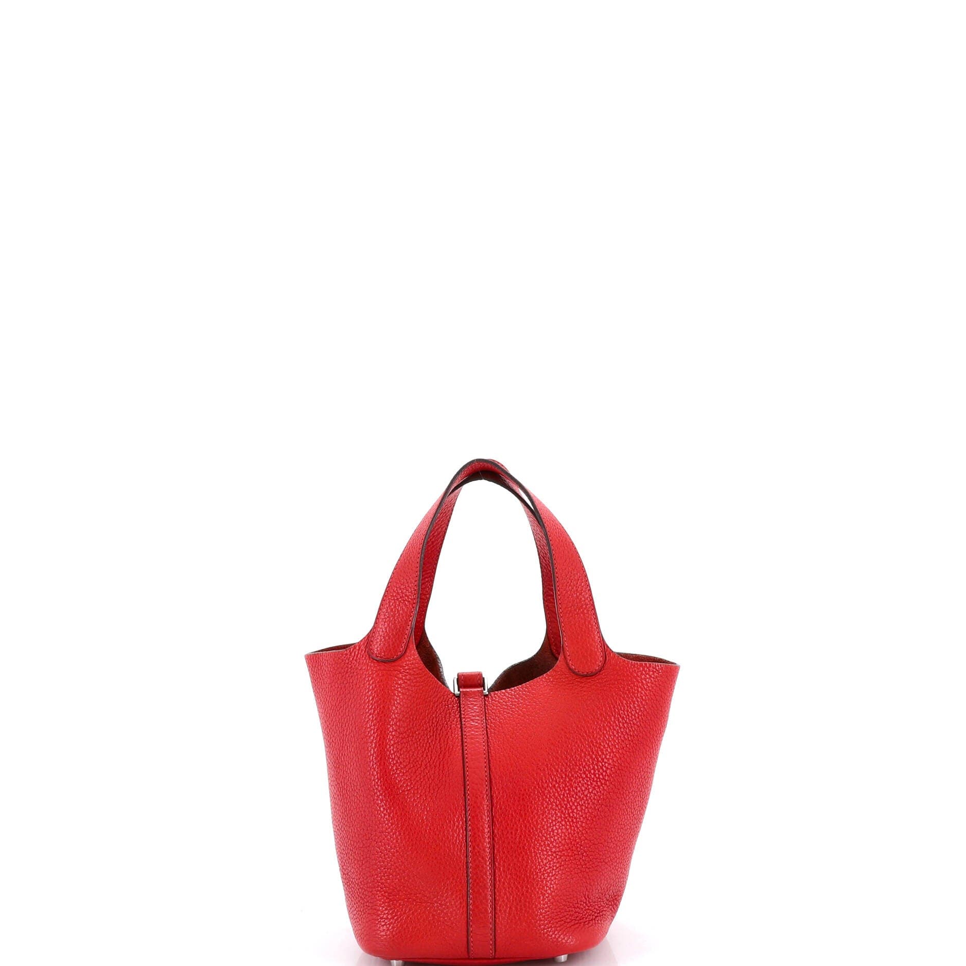 Pre-Owned Hermes Picotin Lock Bag Clemence PM, Alternate, color, Rouge Vif