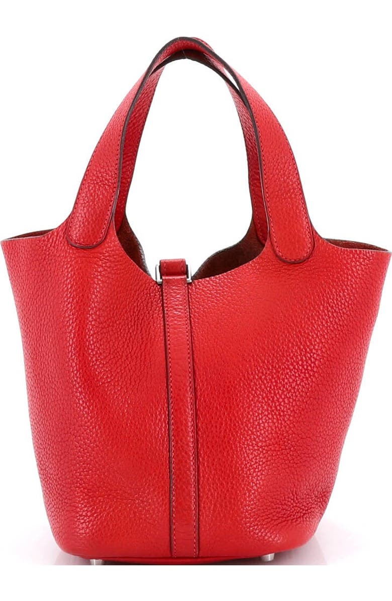 Pre-Owned Hermes Picotin Lock Bag Clemence PM, Alternate, color, Rouge Vif