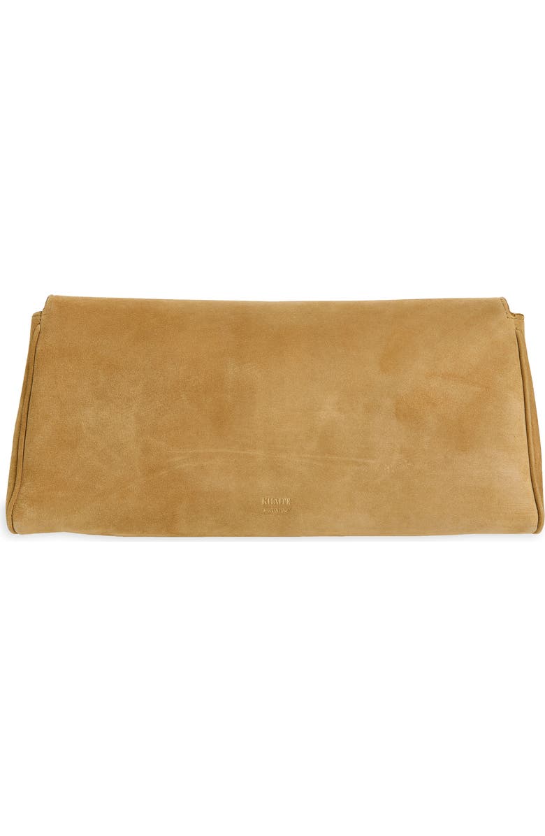 Khaite Audrey Suede Clutch, Alternate, color, 964 Goldenrod