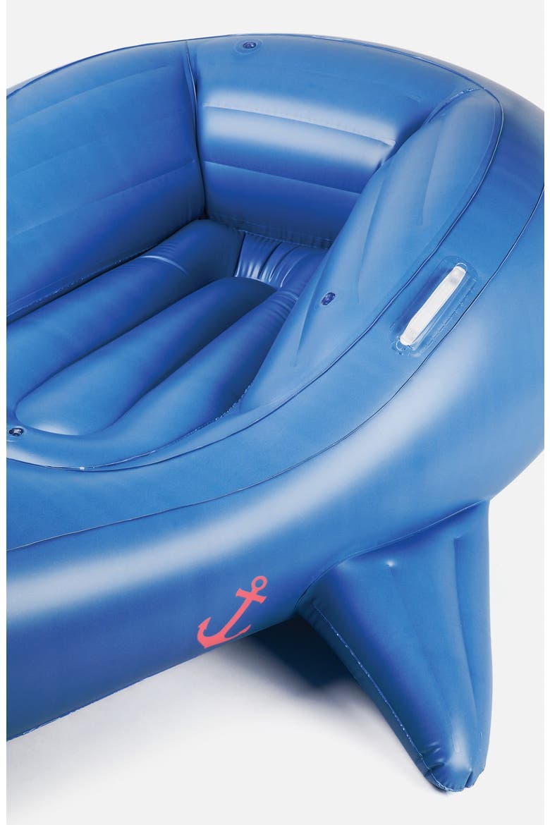 'Really Big Moby Dick' Inflatable Whale Pool Floatie, Alternate, color, BLUE