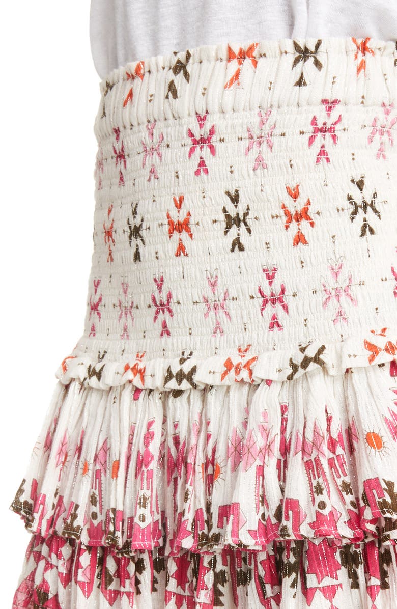 Isabel Marant Étoile Naomi Tiered Skirt, Alternate, color, White