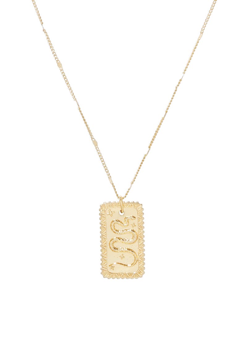 Healing Pendant Necklace, Main, color, GOLD
