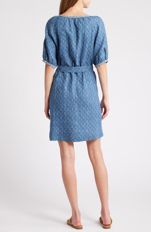 FAHERTY FAHERTY CARMEL LINEN BUTTON-UP MINIDRESS
