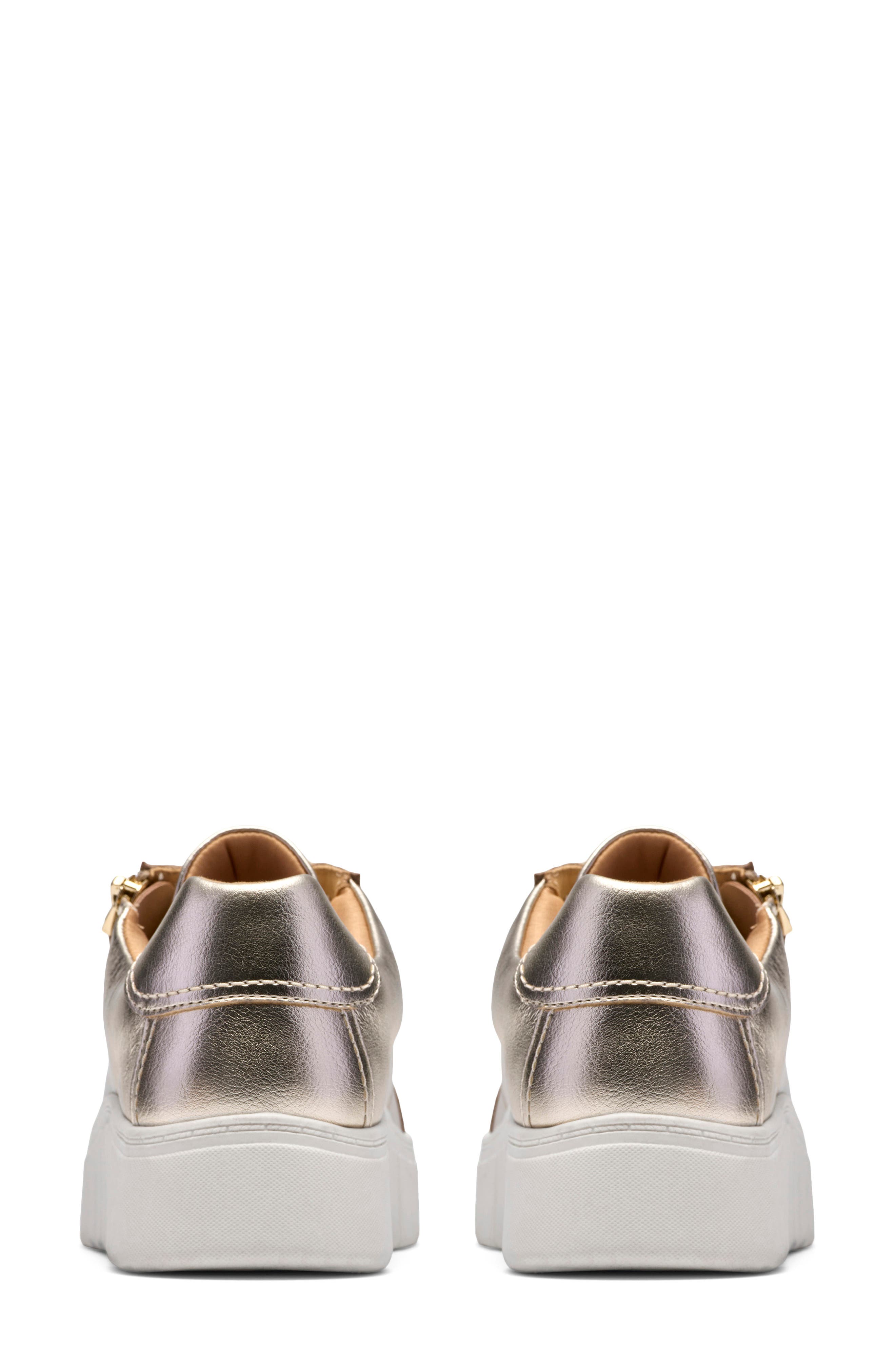 Mykah Joy Sneaker, Alternate, color, GOLD LEATHER