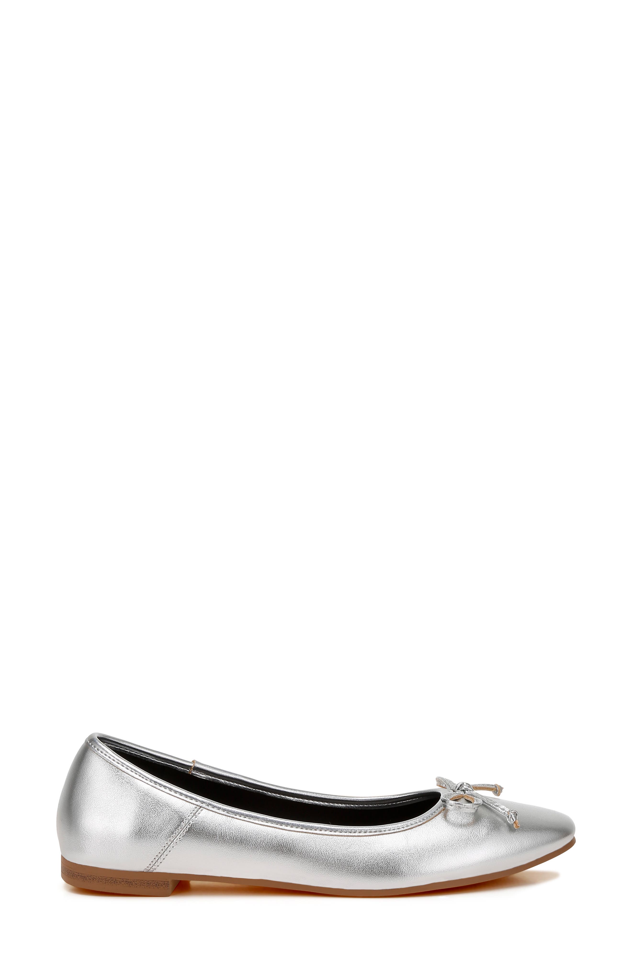 Rag & Co Ipara Ballet Flat, Alternate, color, Silver