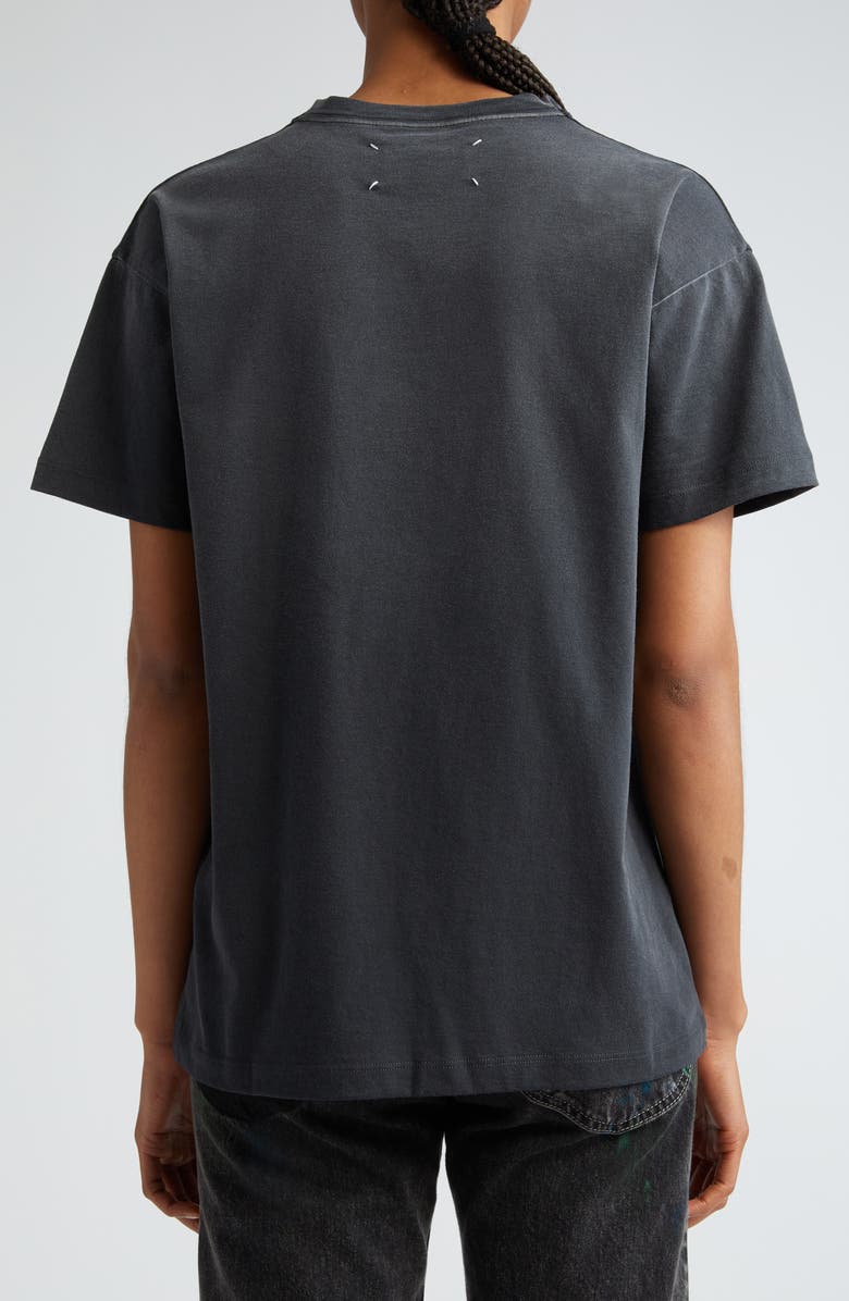 Maison Margiela Reverse Logo Cotton Jersey T-Shirt, Alternate, color, Washed Black
