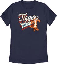 Winnie the Pooh Women's Winnie the Pooh Red, White, and Blue Tigger  Graphic T-Shirt