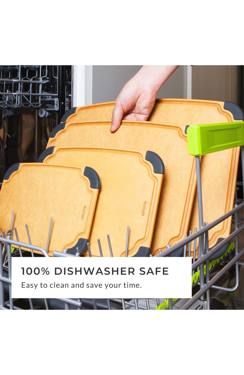 Eli Home Essential Series Cutting Board, X-Large -17" x 13", Alternate, color, Brown