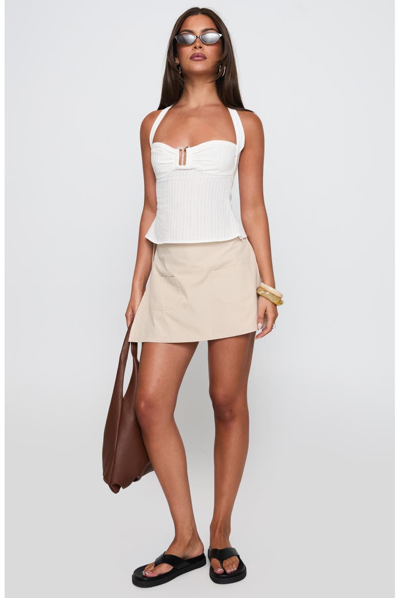 Gigi Wrap Skort, Alternate, color, BEIGE