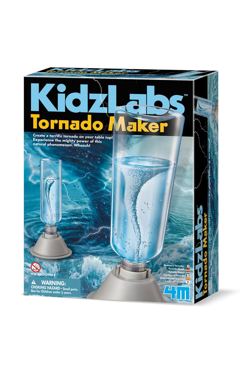 4M Kidzlabs Tornado Maker Diy Batterypowered Water Tornado, Stem Science, Main, color, Multicolored