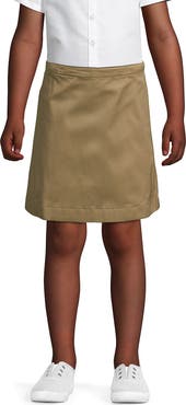 Lands' End School Uniform Girls Blend Chino Skort Above Knee