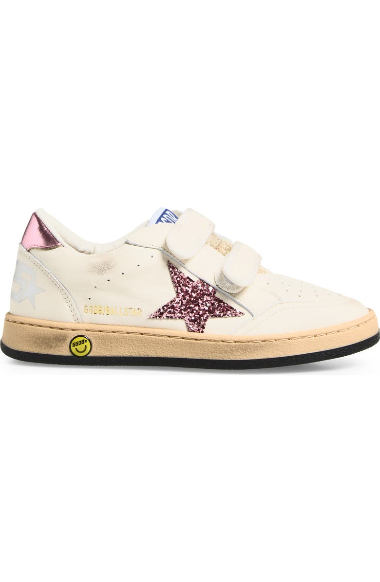Golden Goose Kids' Ball Star Low Top Sneaker, Alternate, color, White/ Bubblegum/ Lilac