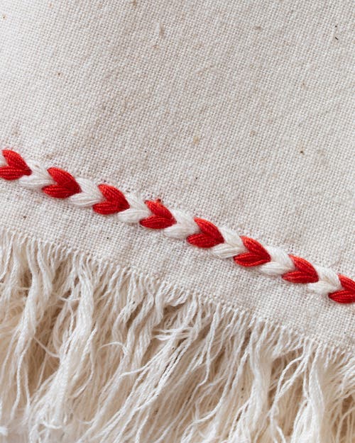 Kd Weave Braid Detail Napkin In White