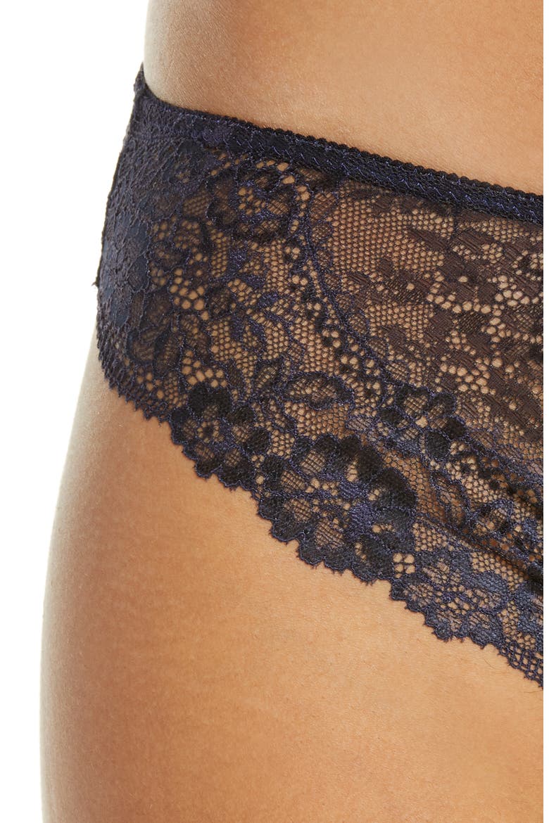 Level Up Lace Bikini, Alternate, color, NIGHT SKY